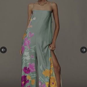 Anthropologie Printed Wide Leg Jumpsuit Sz XXS